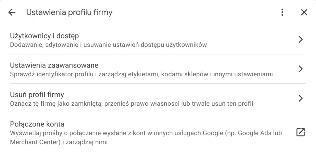 Przejdź do zakładki Użytkownicy i dostęp 