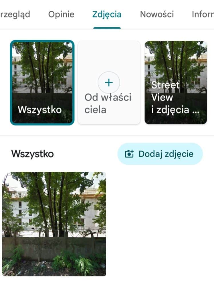 Jak dodać zdjęcie w Google Moja Firma