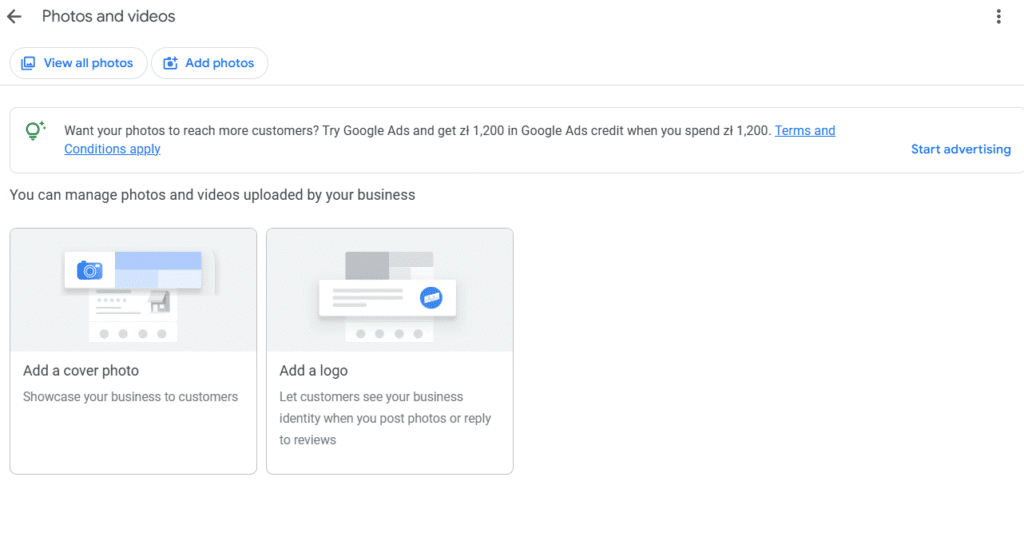 Jak zmienić zdjęcie w Google Moja Firma