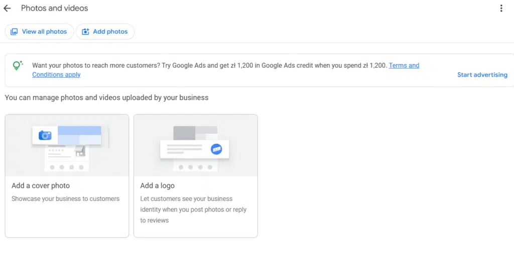 Jak zmienić zdjęcie w Google Moja Firma