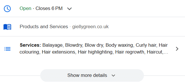 Jak dodać usługi w wizytówce Google