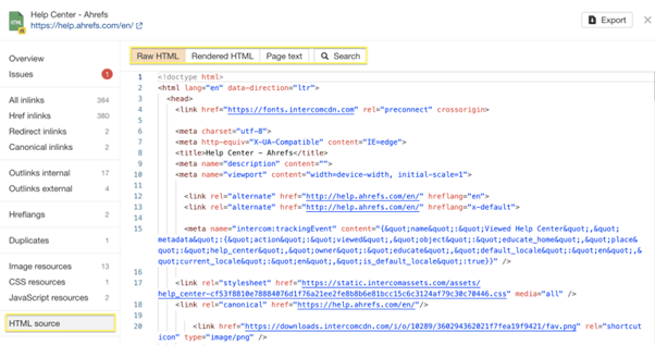 3.3 Wyszukiwanie według kodu HTML i tekstu strony