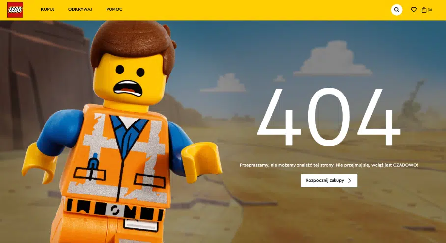 Strona błędu 404 lego