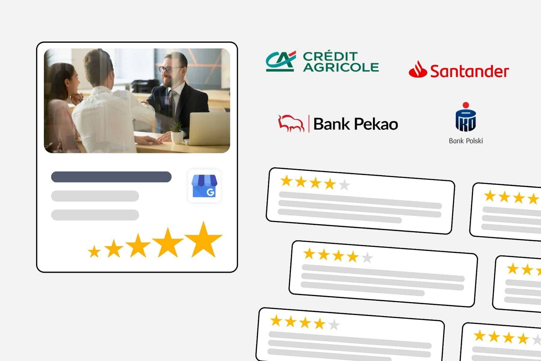 Ranking przyrostu opinii na Profilach Firmowych Google wybranych banków w II kwartale 2023 roku