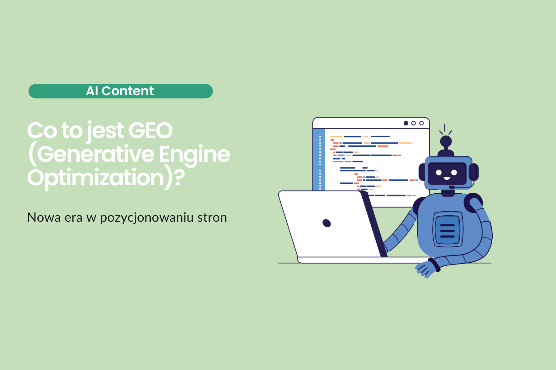 Co to jest GEO (Generative Engine Optimization)?
