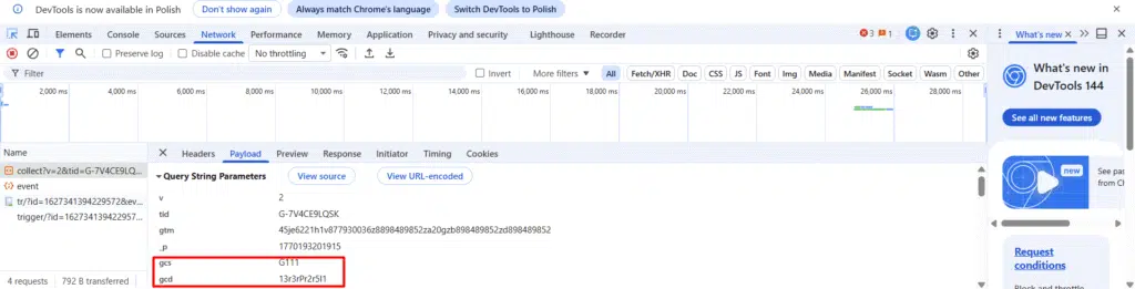 sprawdzanie działania trybu zgody